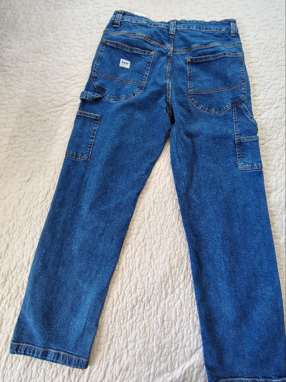 Lee Men's Straight-Leg Jeans in Dark Blue Denim Size 30 X 30.